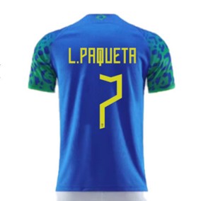 Seconda Maglia Brasile Mondiali 2022 Lucas Paquetá 7